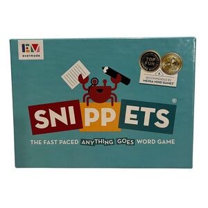 Evermade‎ Snippets Fast Paced Word Game Mensa Recommended 2-8 Players
